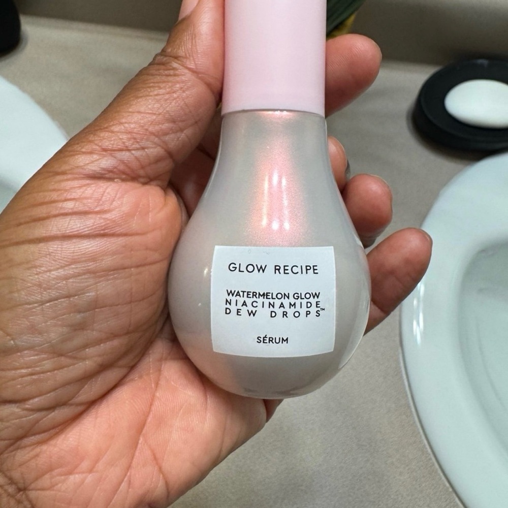 Glow Recipe Iridescent Pearl Pink Dew Drops Serum Bottle